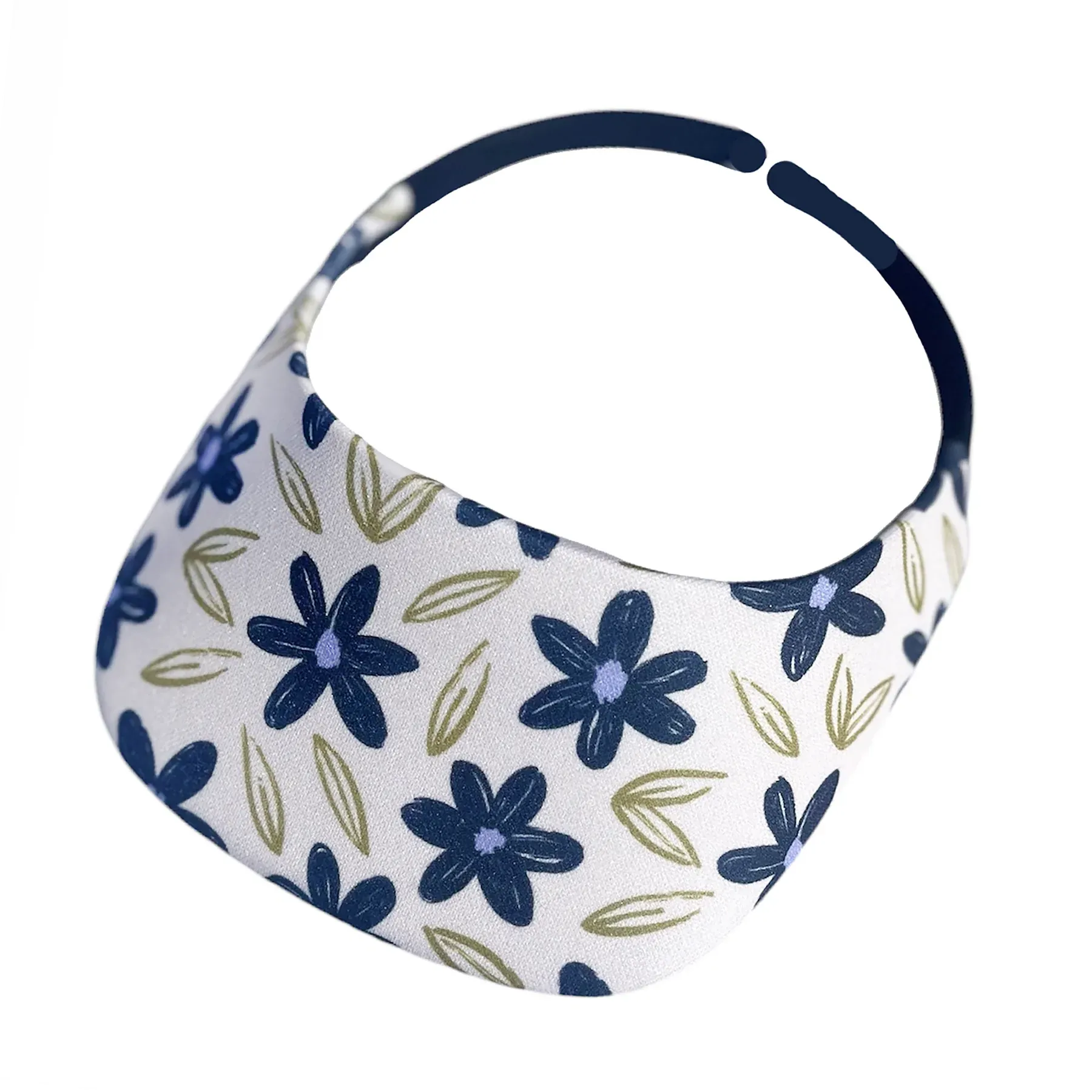 Square Brim - Flax w/ Navy Floral