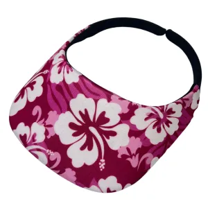 Square Brim - Viva Magenta Hawaiian Print