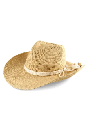 Stagecoach Crochet Raffia Western Hat | Natural