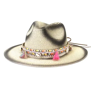 Straw Cowboy Hats Sun Shade Jazz Hat Beach Hat