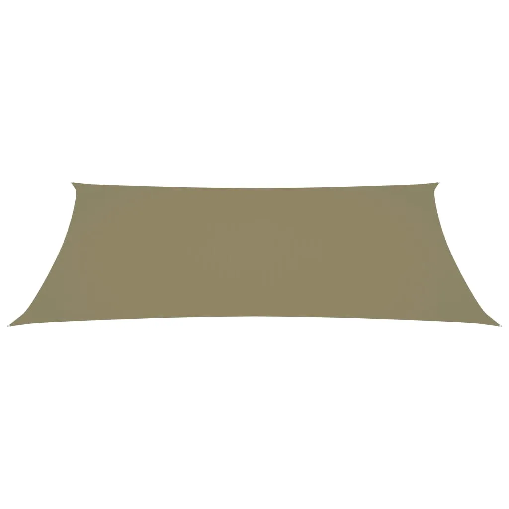 Sunshade Sail Oxford Fabric Rectangular 2x4.5 m Beige