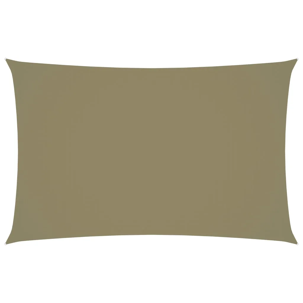 Sunshade Sail Oxford Fabric Rectangular 2x4.5 m Beige