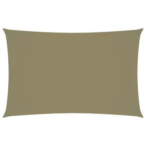 Sunshade Sail Oxford Fabric Rectangular 2x4.5 m Beige