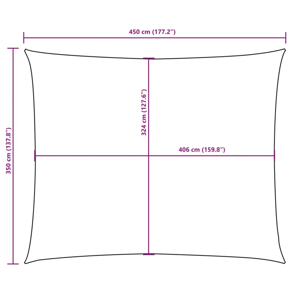 Sunshade Sail Oxford Fabric Rectangular 3.5x4.5 m Anthracite