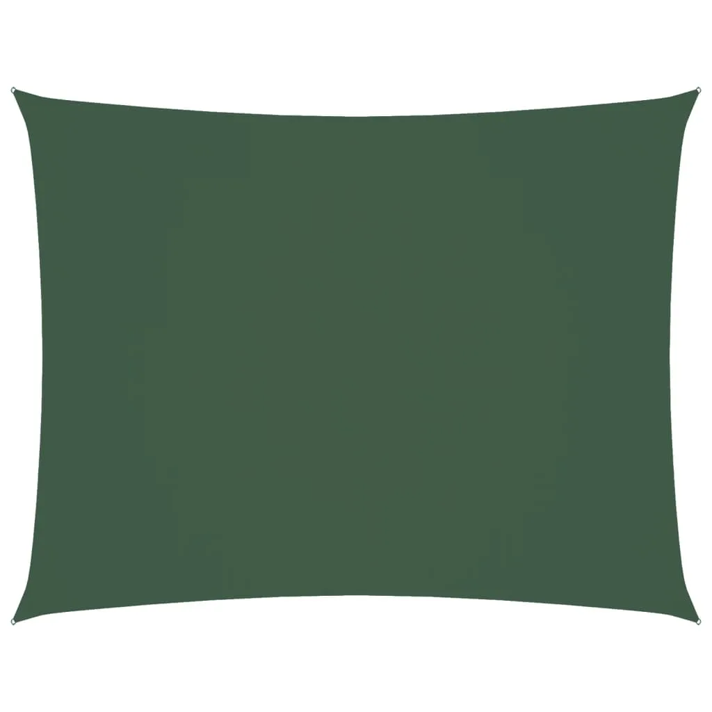Sunshade Sail Oxford Fabric Rectangular 3.5x5 m Dark Green