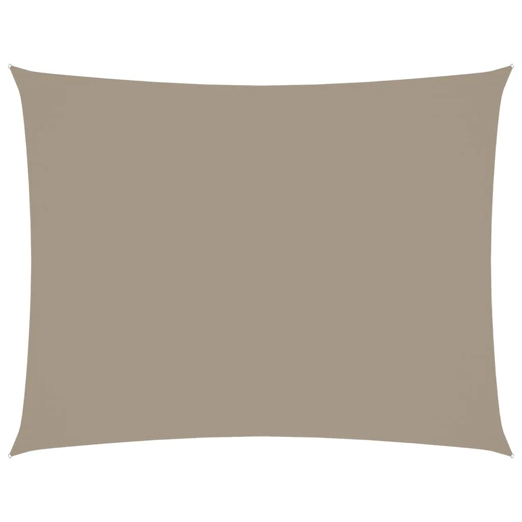 Sunshade Sail Oxford Fabric Rectangular 3x4 m Taupe