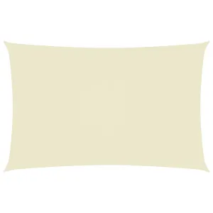 Sunshade Sail Oxford Fabric Rectangular 3x6 m Cream