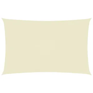 Sunshade Sail Oxford Fabric Rectangular 5x8 m Cream