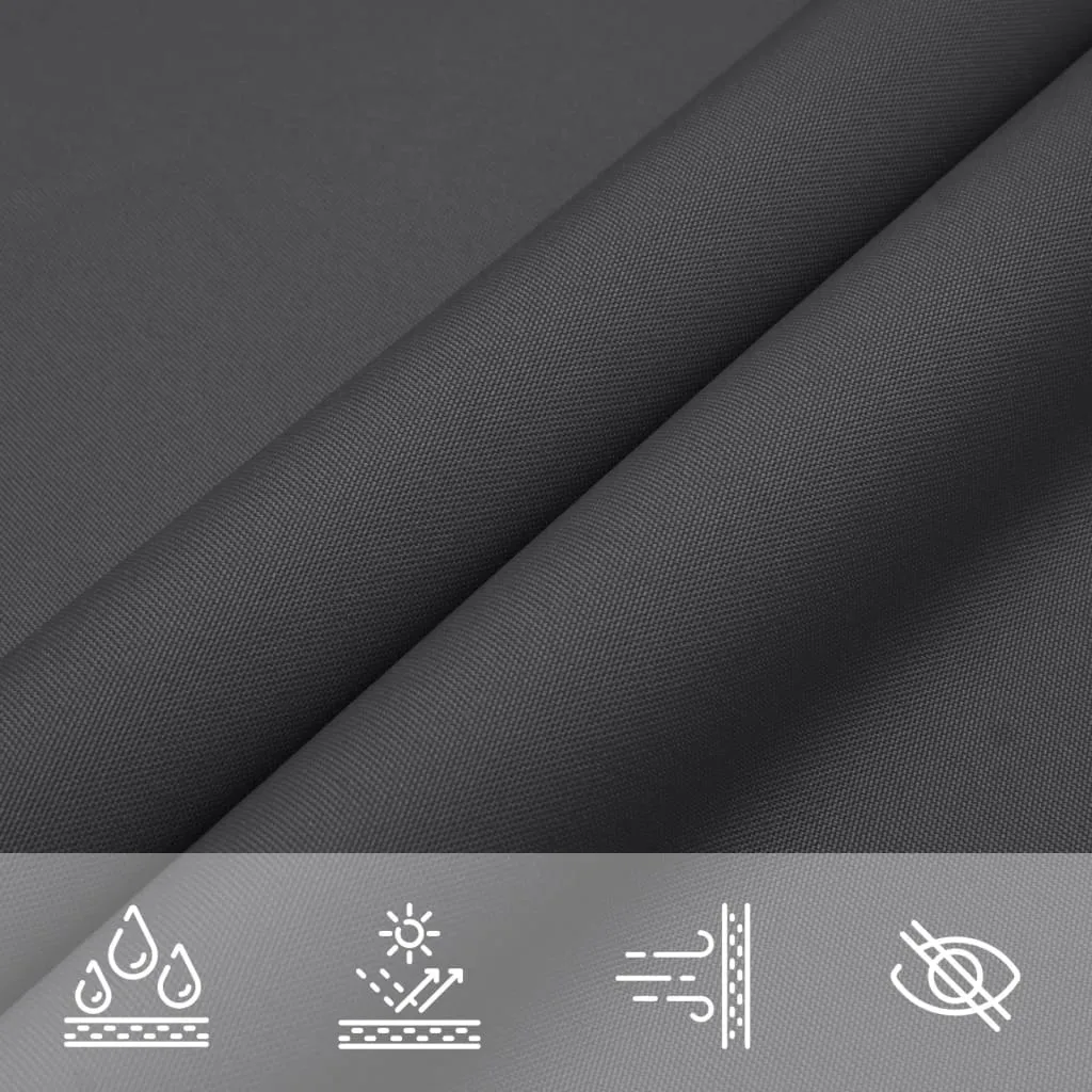 Sunshade Sail Oxford Fabric Square 4x4 m Anthracite