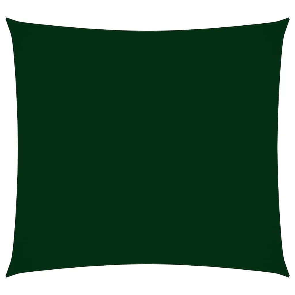 Sunshade Sail Oxford Fabric Square 5x5 m Dark Green