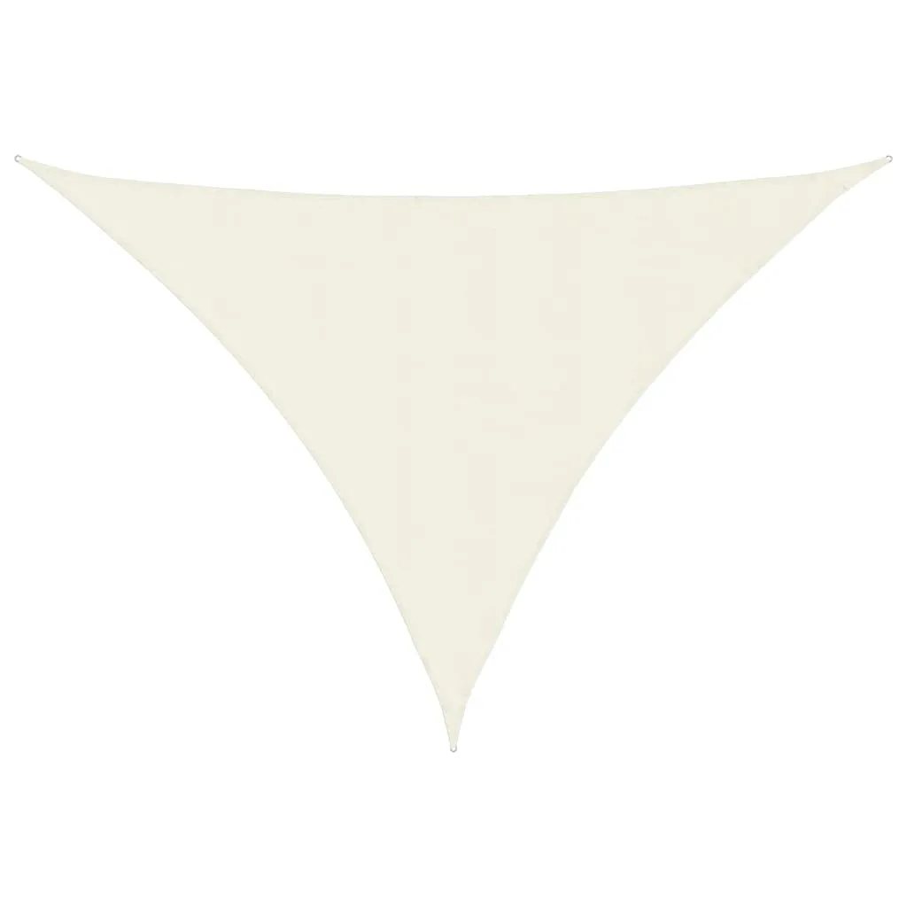 Sunshade Sail Oxford Fabric Triangular 3x4x5 m Cream