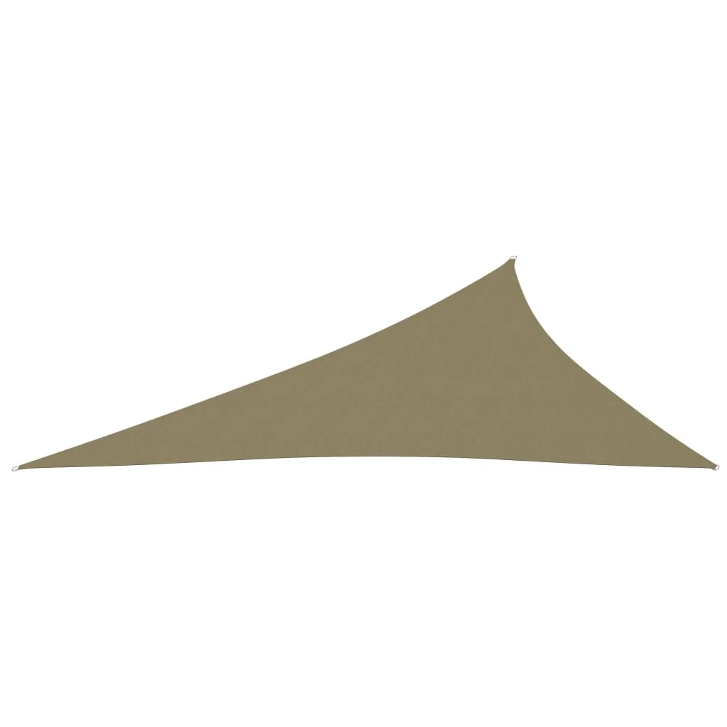 Sunshade Sail Oxford Fabric Triangular 4x5x6.4 m Beige