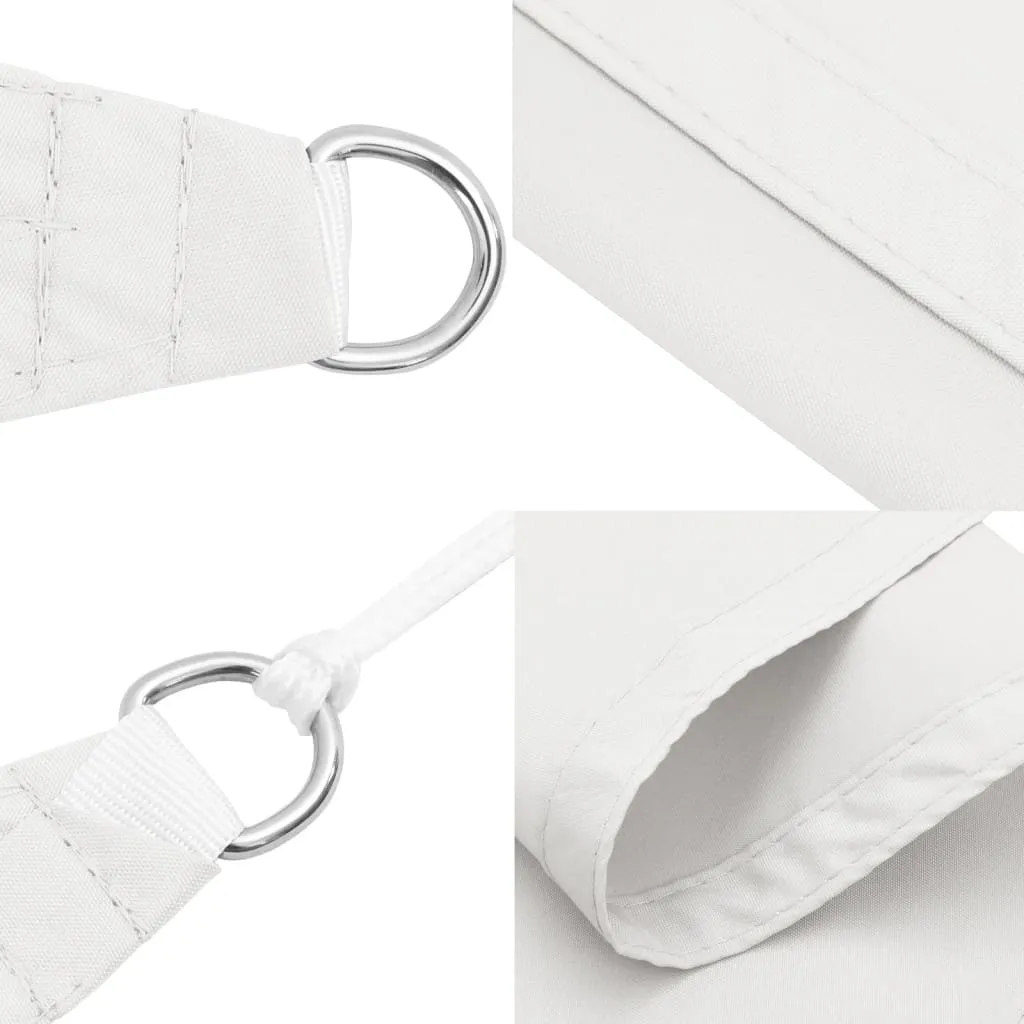 Sunshade Sail Oxford Fabric Triangular 5x6x6 m White