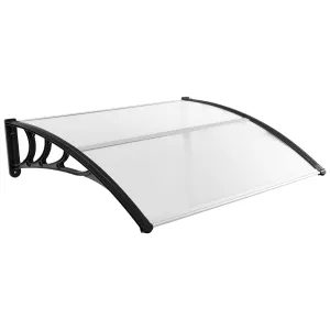 Tangkula 40" x 48" Window Awning, Modern Polycarbonate Overhead Door Awning