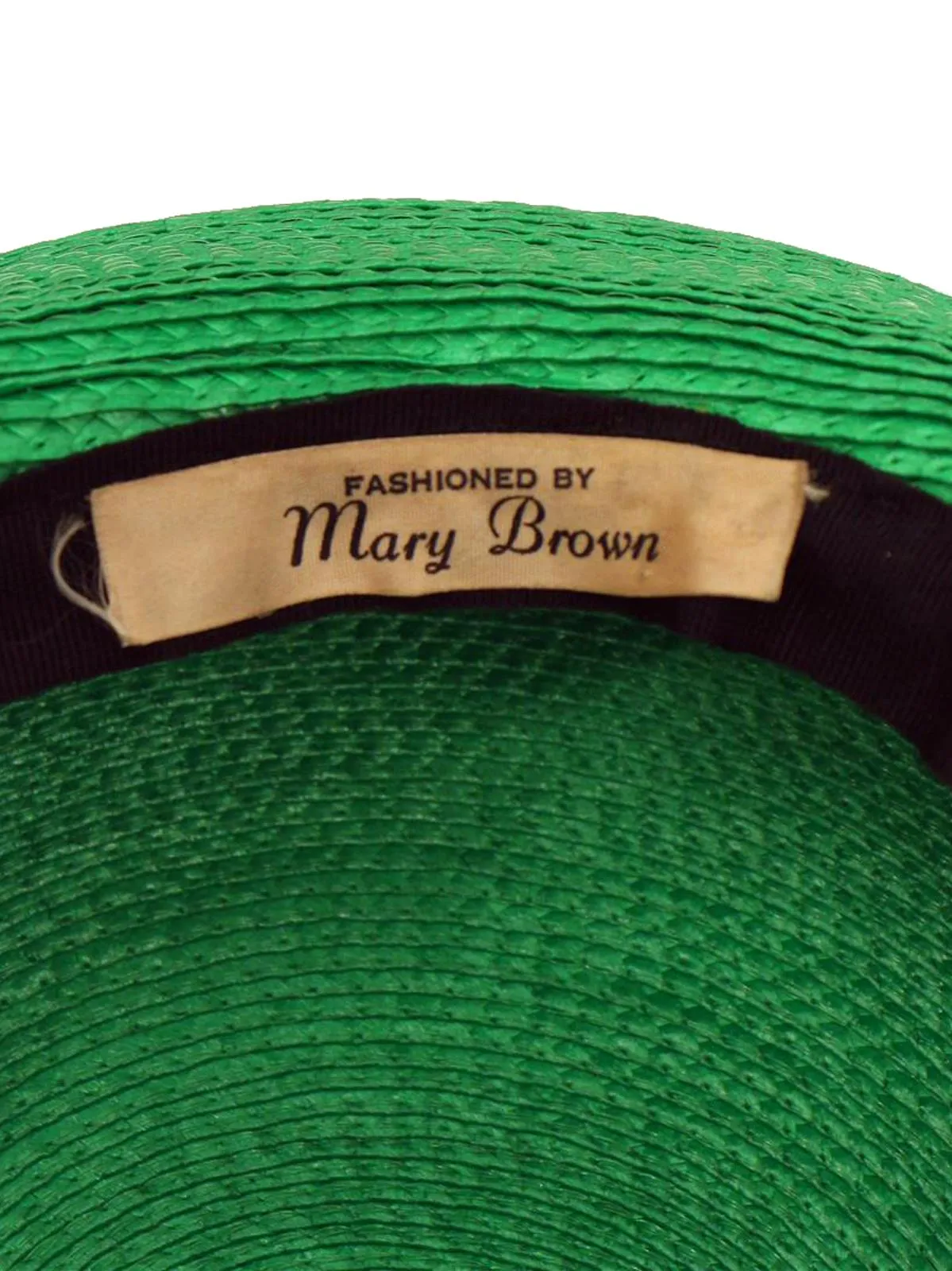Vintage 1960s Green Diamante Beret Hat