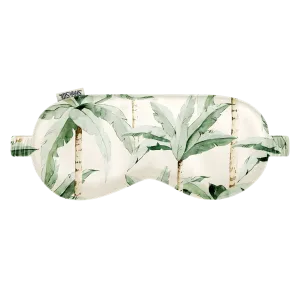 Watercolour Palm Silk Sleep Mask