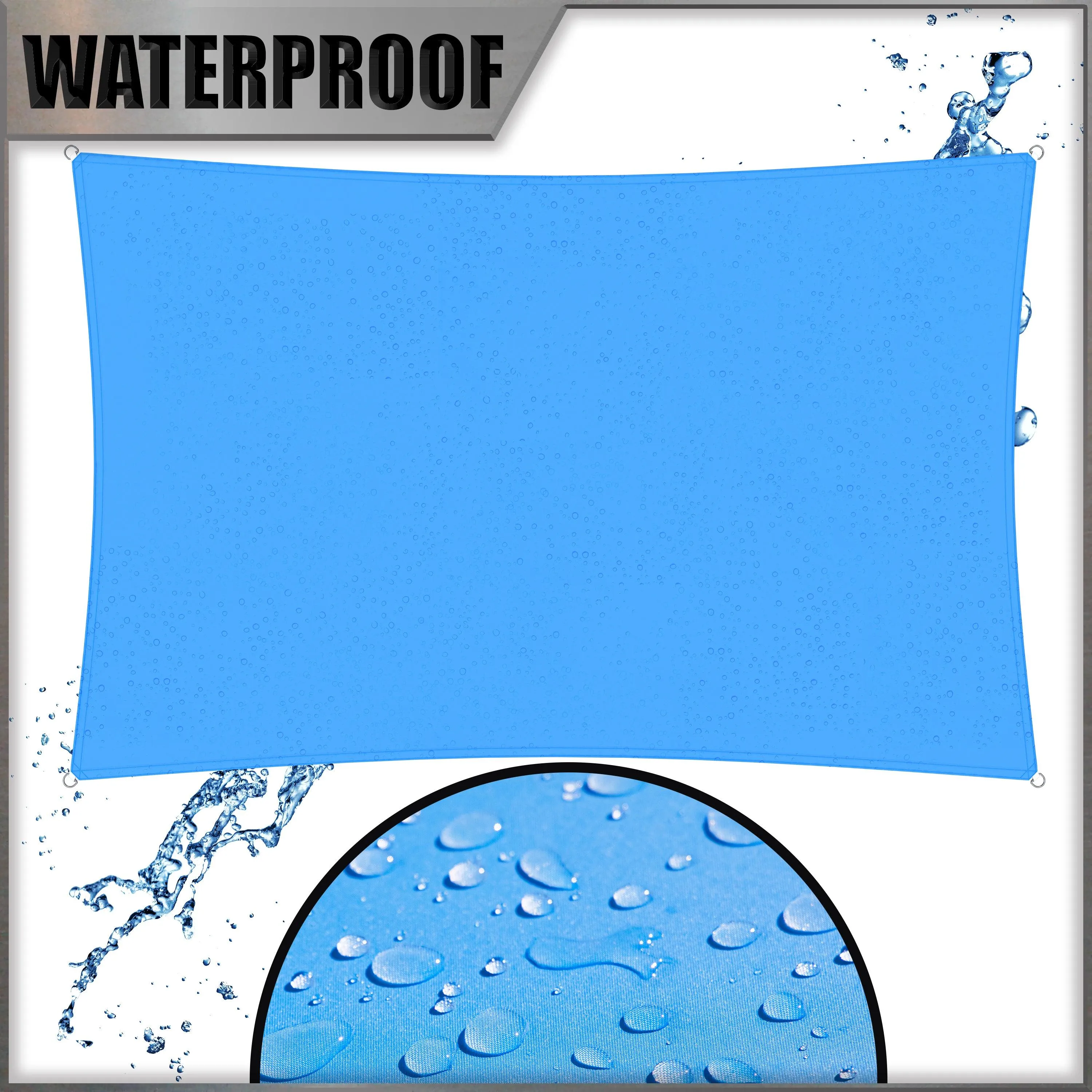 Waterproof Heavy Duty Square Shade Sail
