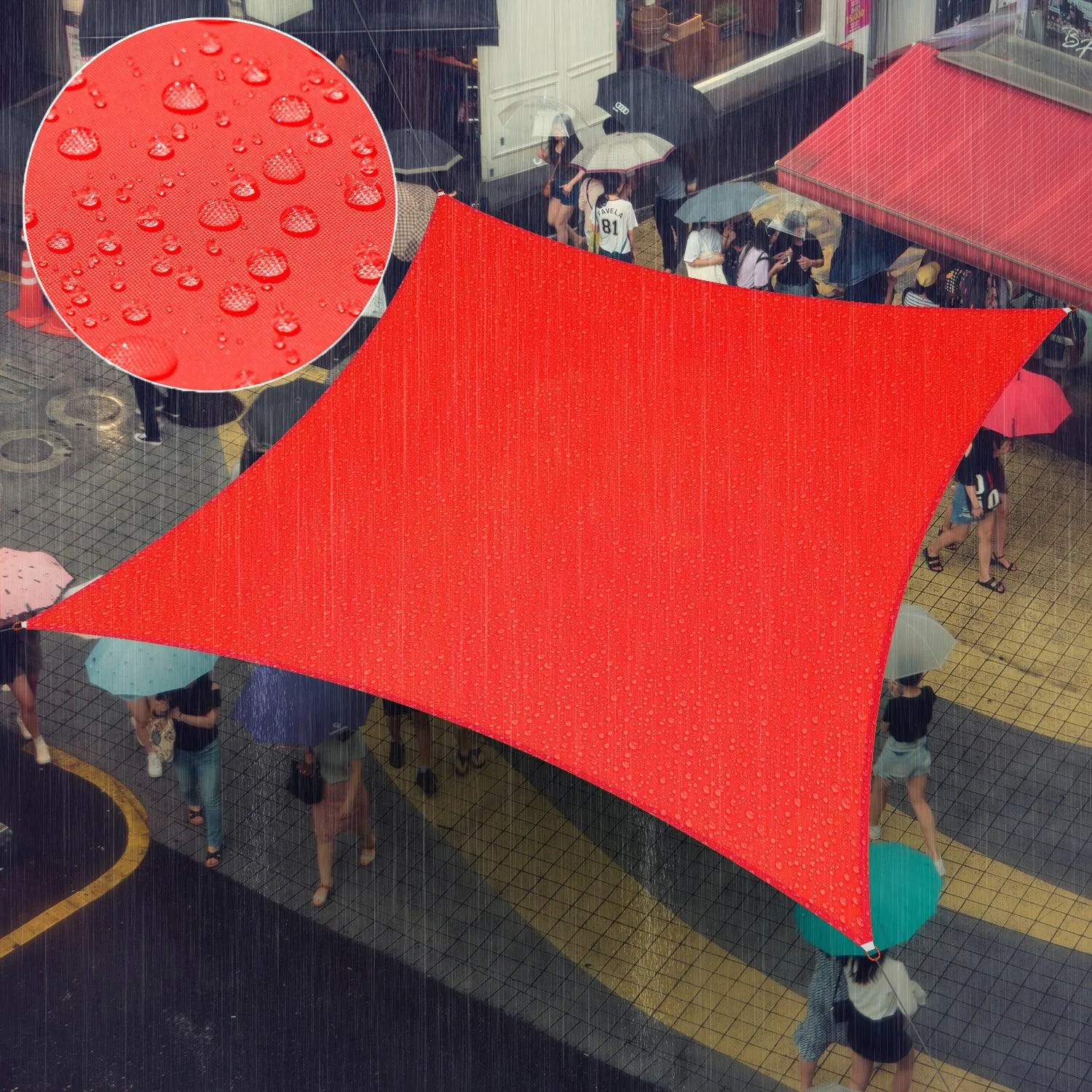 Waterproof Heavy Duty Square Shade Sail