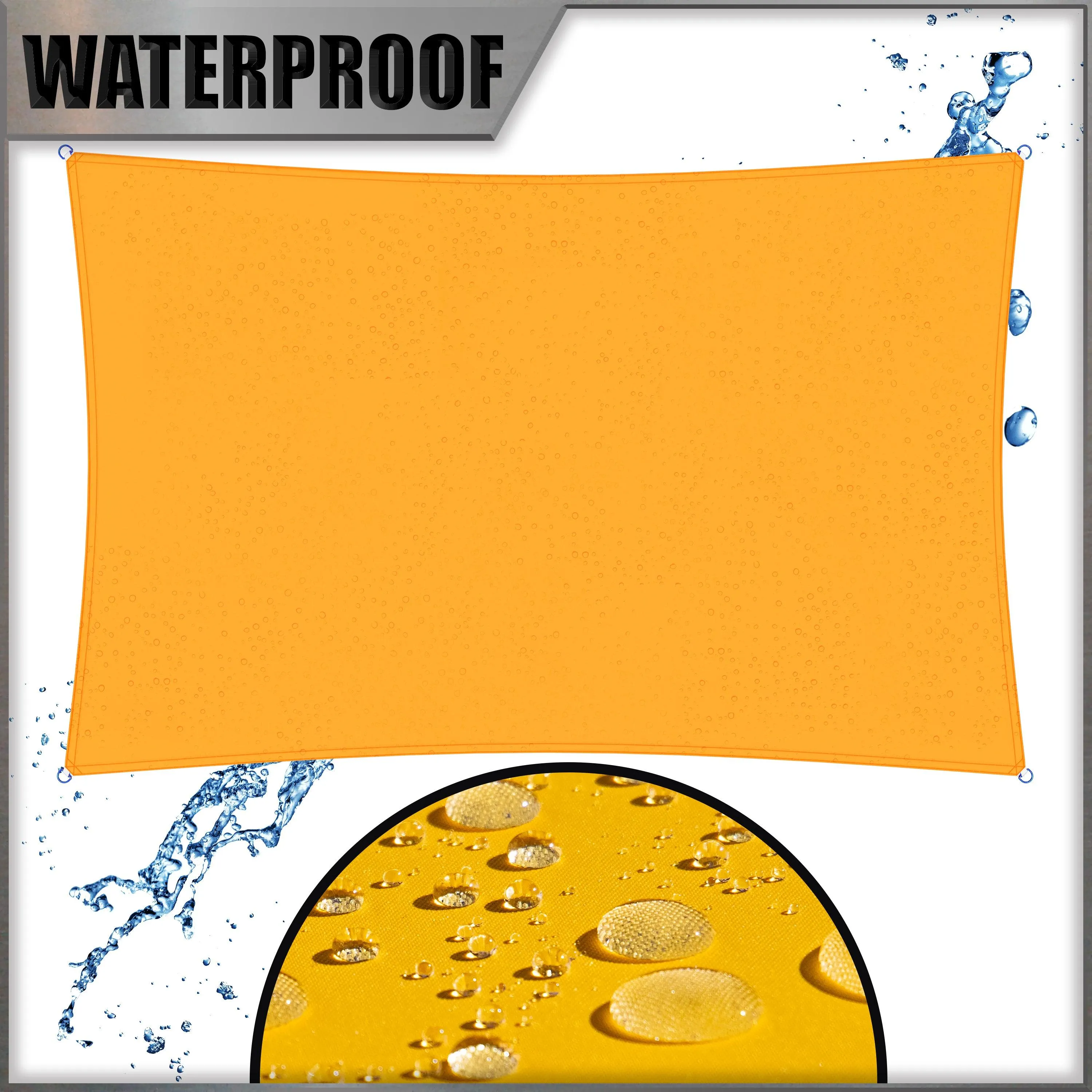 Waterproof Heavy Duty Square Shade Sail