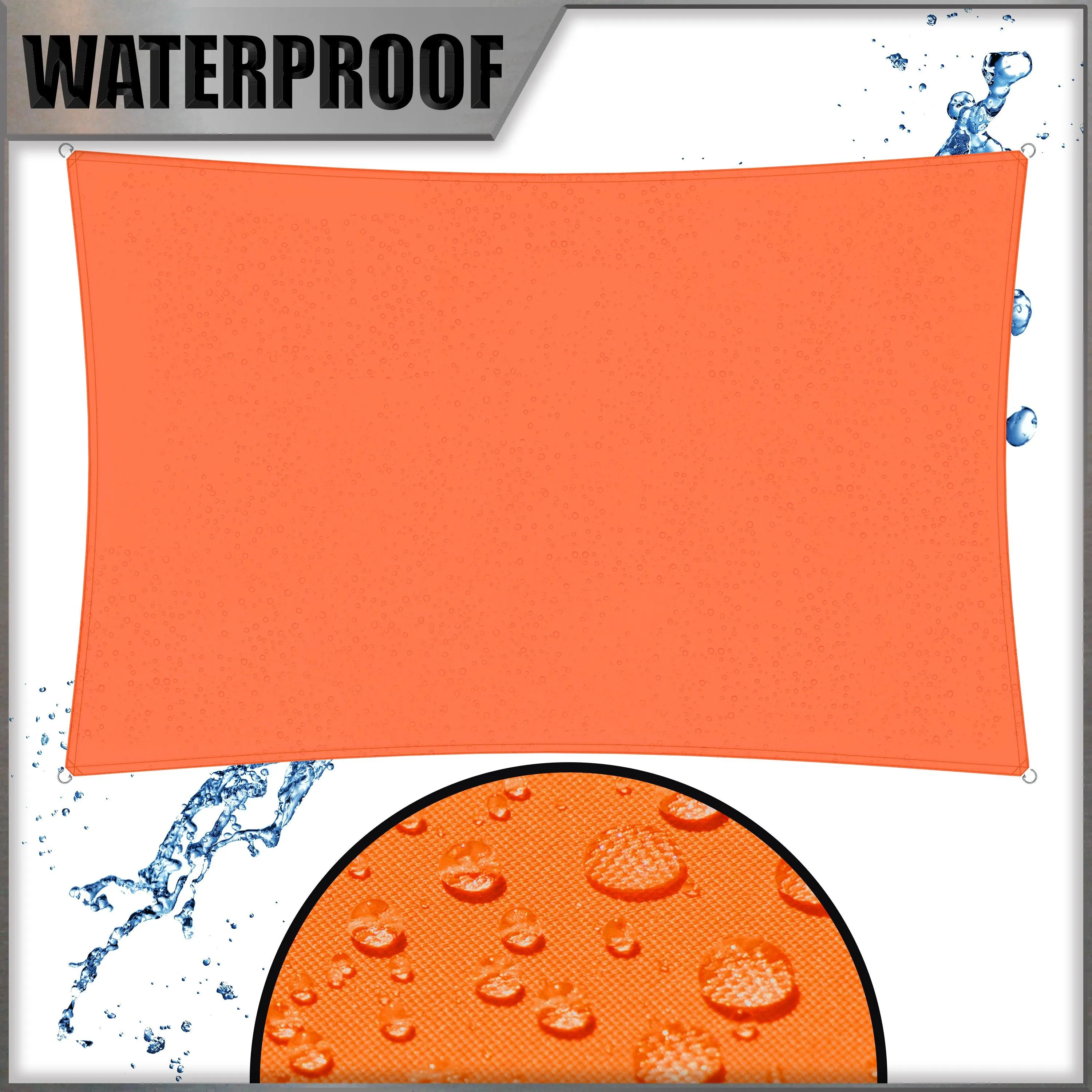 Waterproof Heavy Duty Square Shade Sail