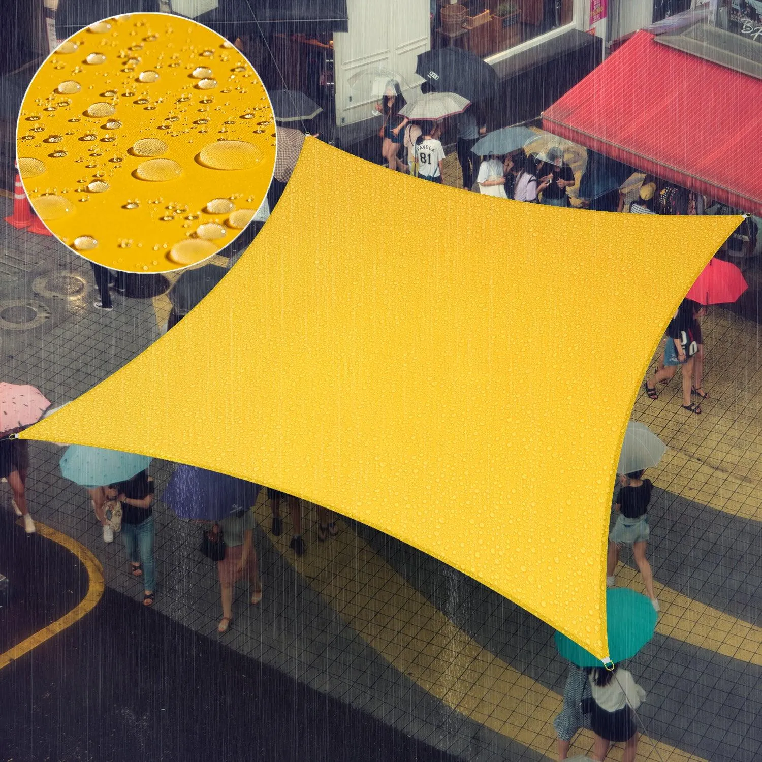 Waterproof Heavy Duty Square Shade Sail