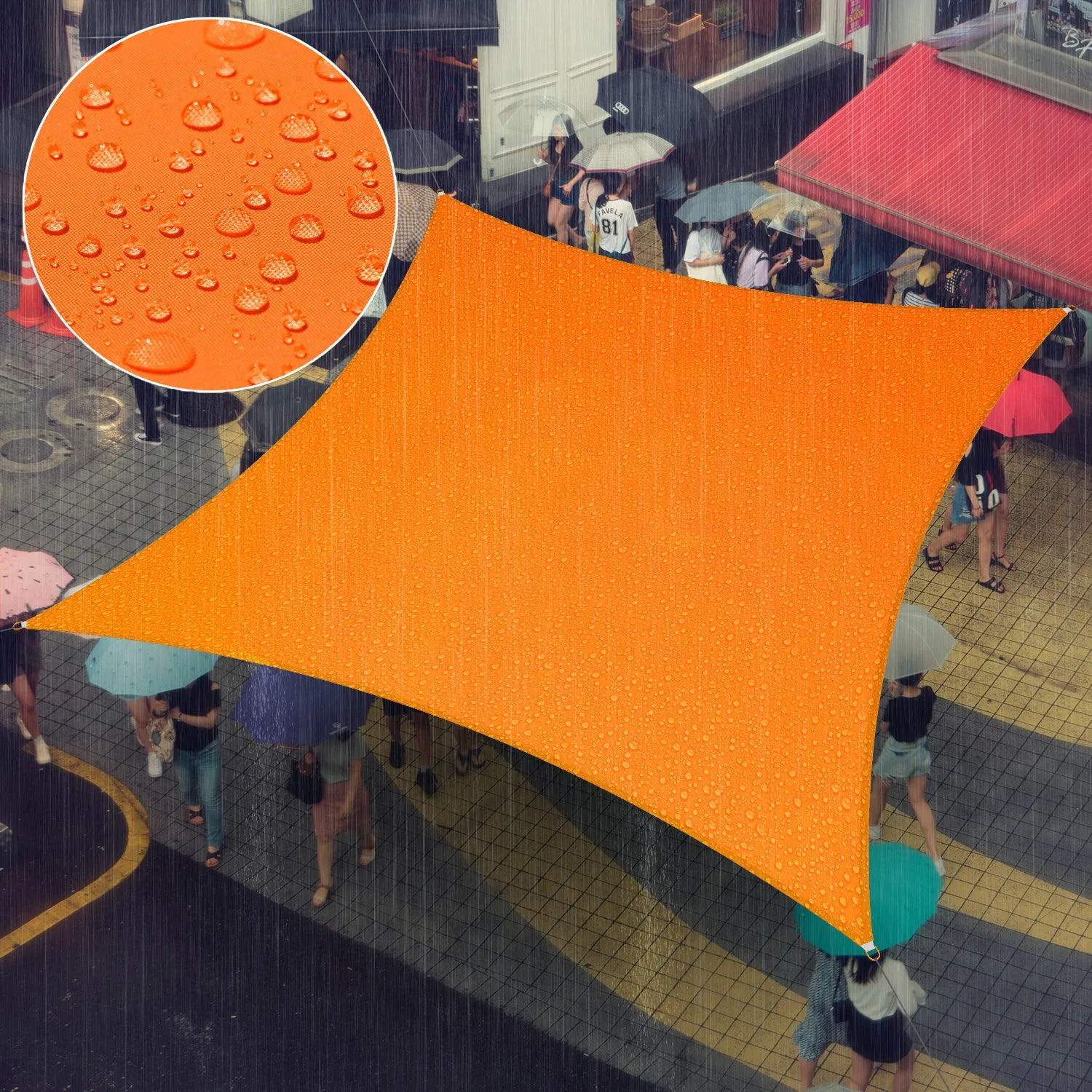 Waterproof Heavy Duty Square Shade Sail