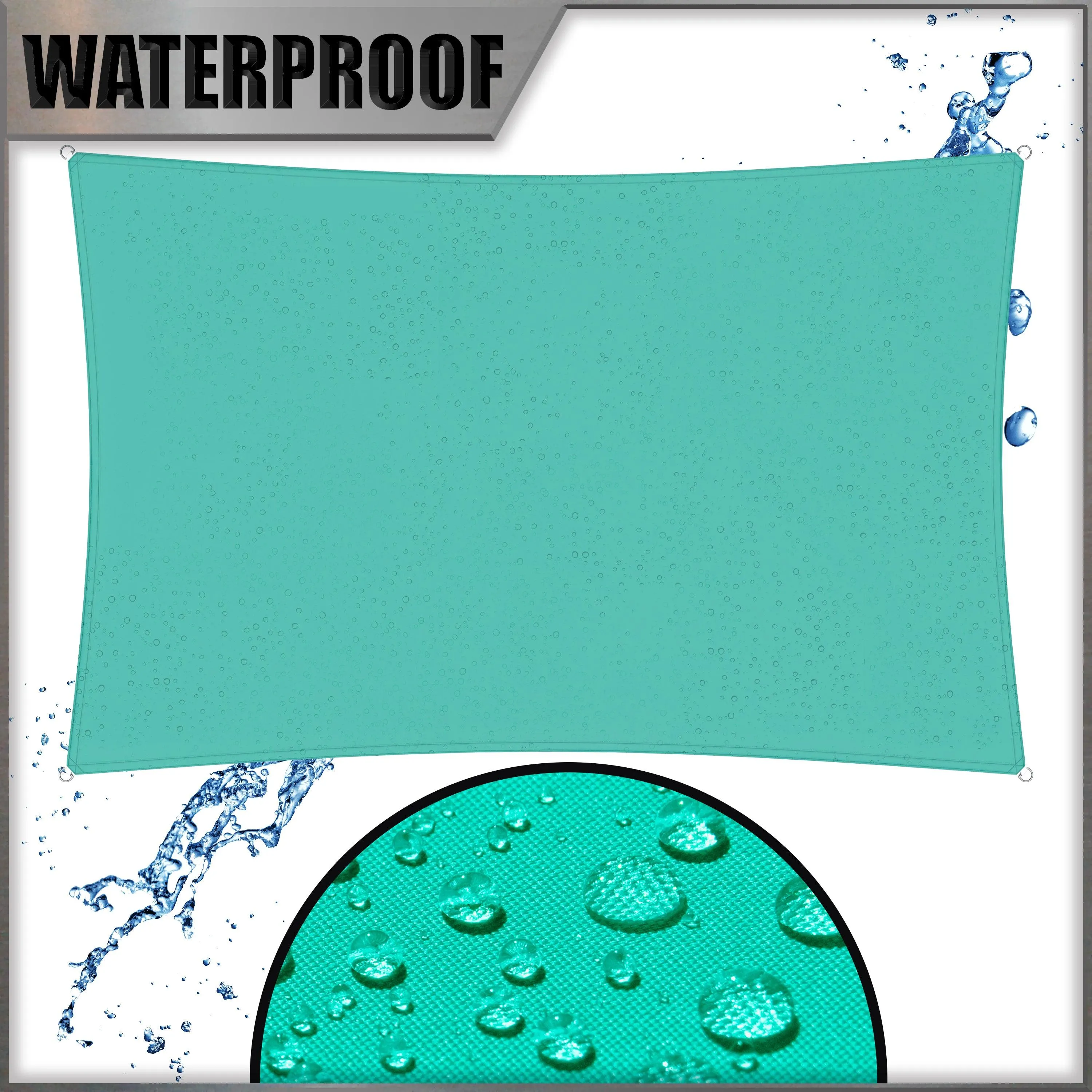 Waterproof Heavy Duty Square Shade Sail