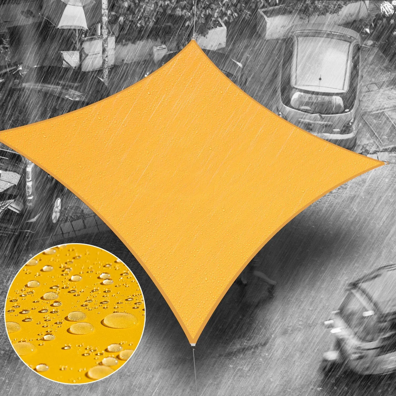 Waterproof Square Shade Sail Outdoor Canopy For Patio/Pool
