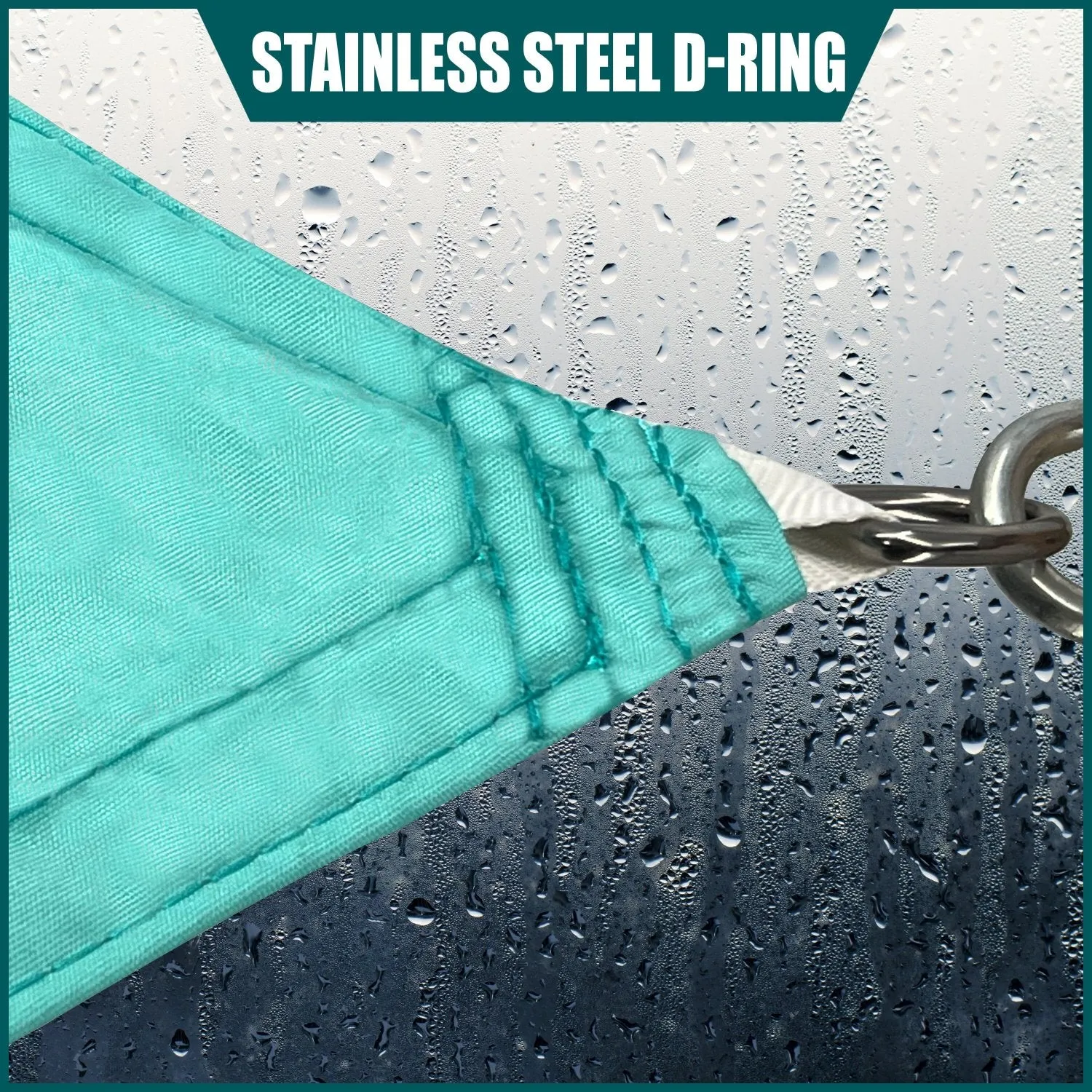 Waterproof Square Shade Sail Outdoor Canopy For Patio/Pool