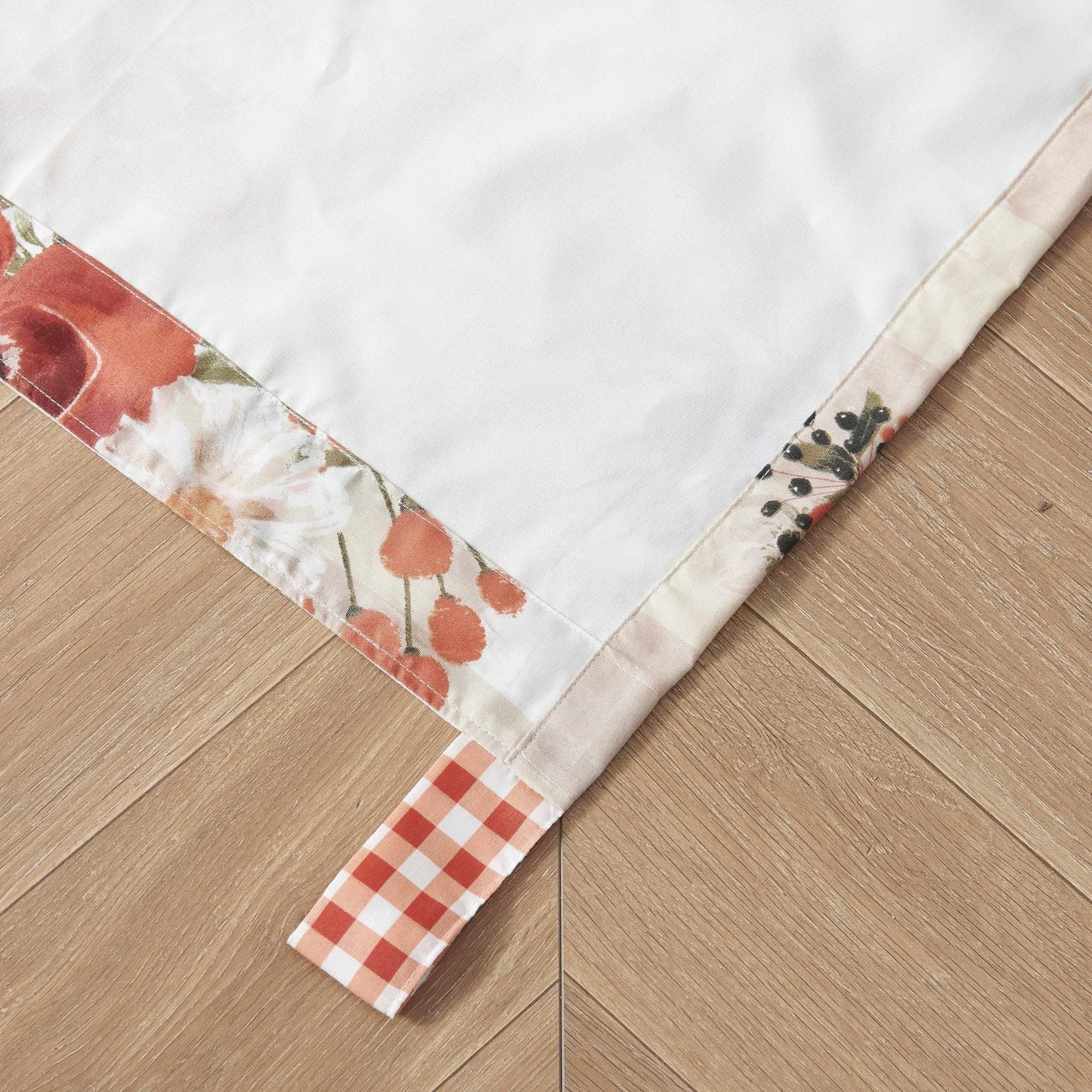 Wheatly Farmhouse Gingham Blackout Curtain Panels Pair 48" x 84" Greenland Home Fashion