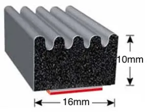 X-103HT Self Adhesive EPDM Rubber D Seal