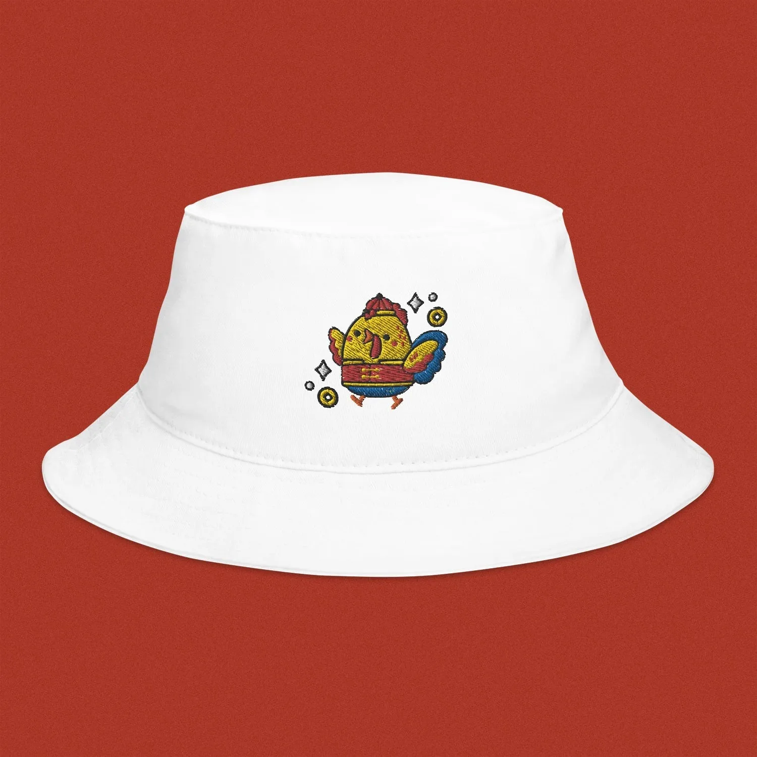 Year of the Rooster Embroidered Bucket Hat