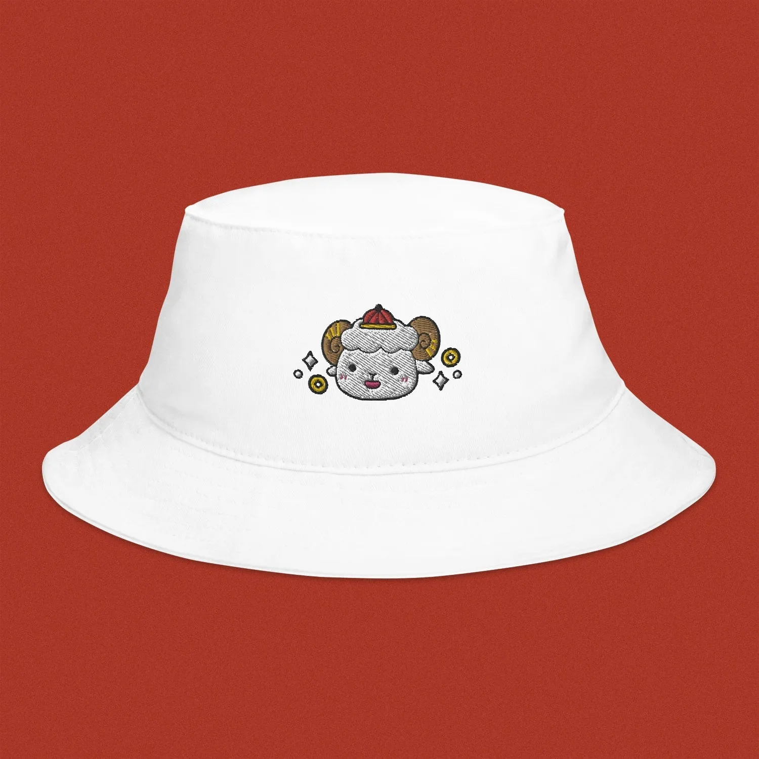 Year of the Sheep Embroidered Bucket Hat